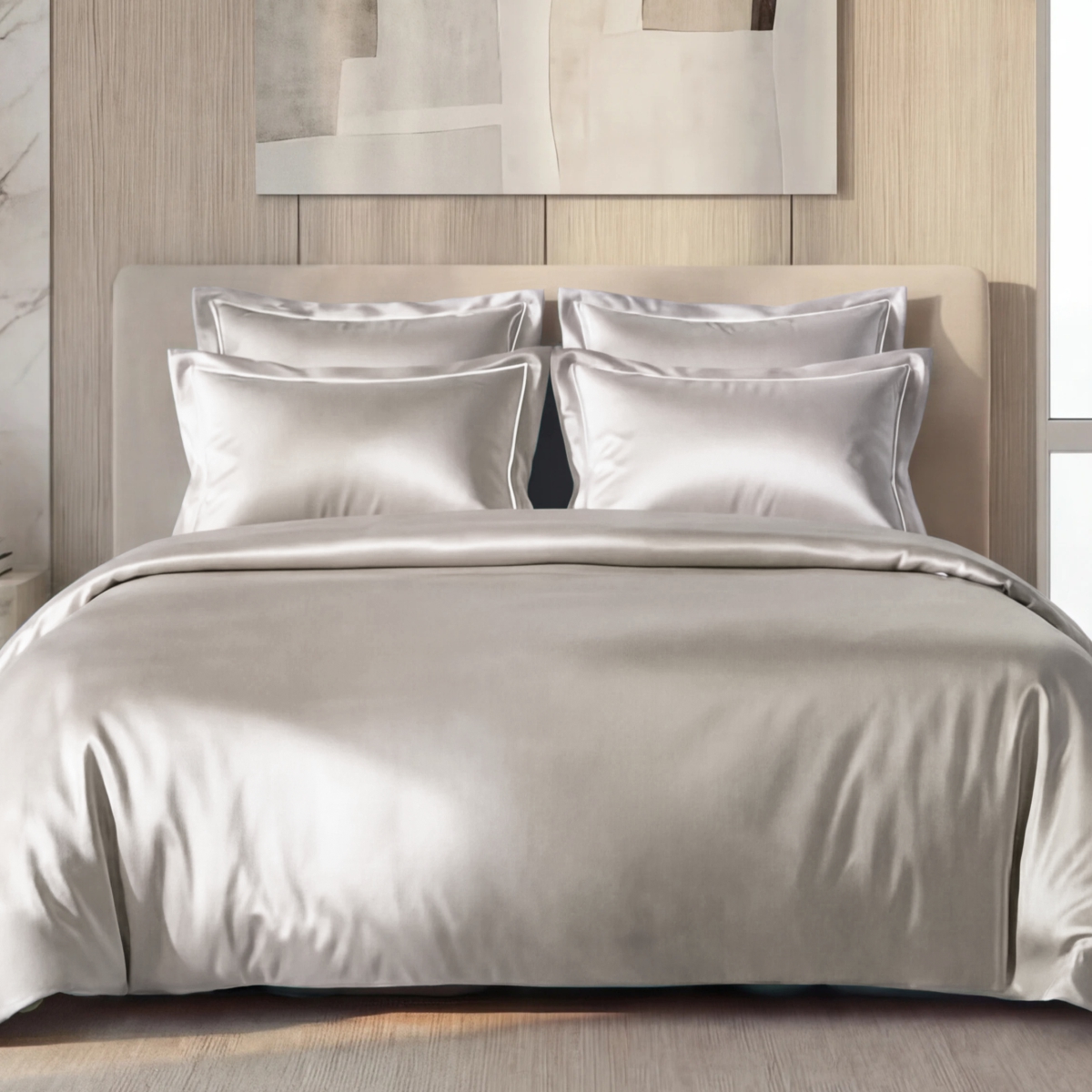 Постельное бельё  Tencel | ПОСТЕЛЬНОЕ БЕЛЬЁ LYOCELL POWDER GREIGE