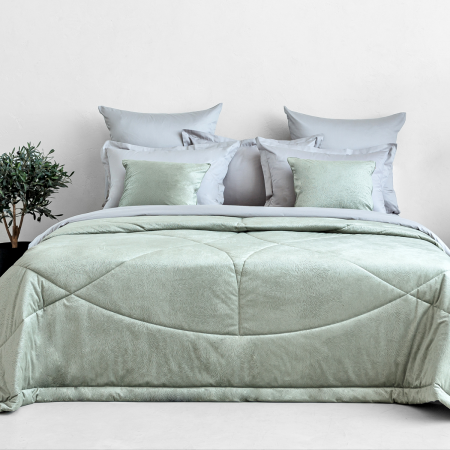 БАРХАТНОЕ ПОКРЫВАЛО ALLURE ОЛИВА